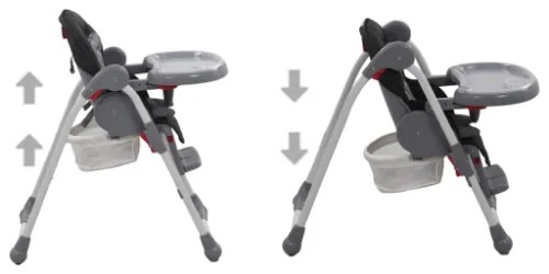 Seggiolone Pappa per Bambini Grigio