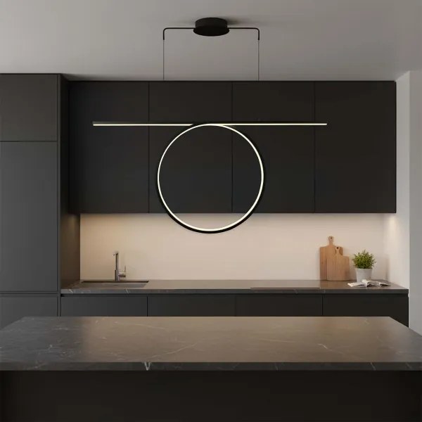 Lampadario LED sospeso su cavo ODETTA LED/42W/230V 4000K nero