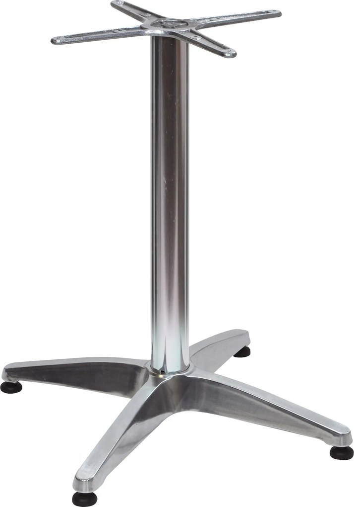 Base per Tavolo da Giardino con Piede a 4 Razze in Alluminio Silver...