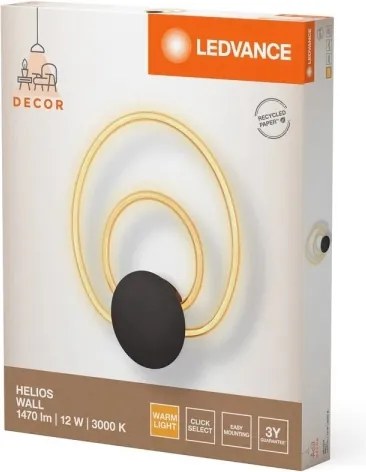 Ledvance - Lampada da parete a LED HELIOS WALL LED/12W/230V 3000K