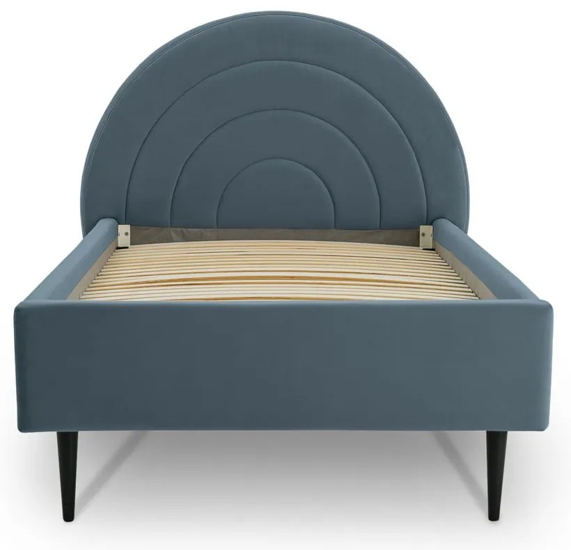 Letto blu per bambini con contenitore 120x200 cm Rainbow - Scandic