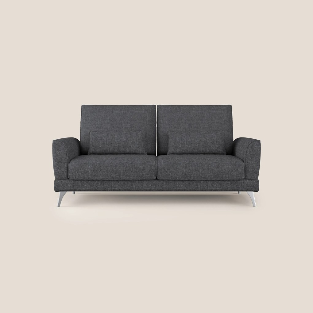 Tommy Divano relax con schienali traslanti in morbido tessuto fiammato T06 antracite