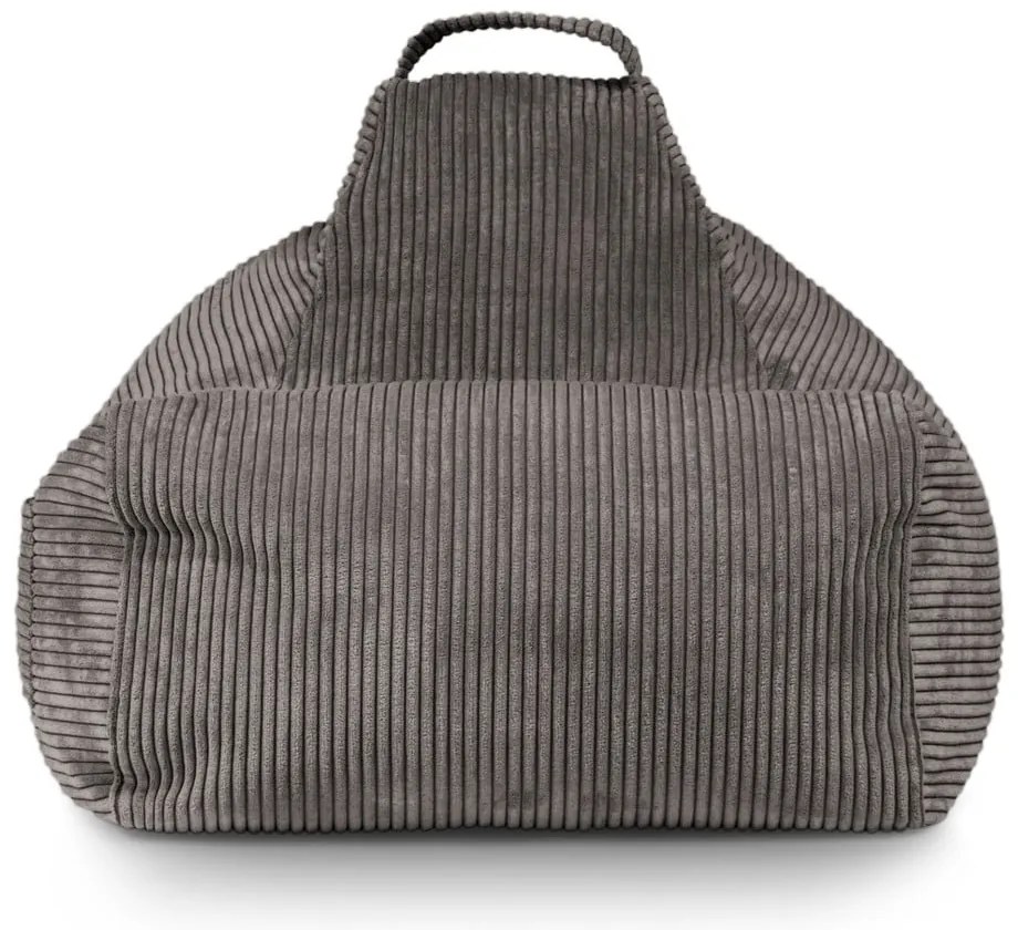 Pouf a sacco per bambini color mattone con rivestimento in velluto a coste Game Amuse – SLOWDOWN