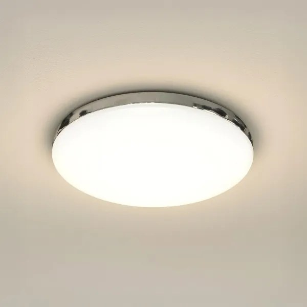 Plafoniera LED da soffitto per bagno MAYA, 15W LED, 230V, Ø 33 cm, IP44, cromo lucido