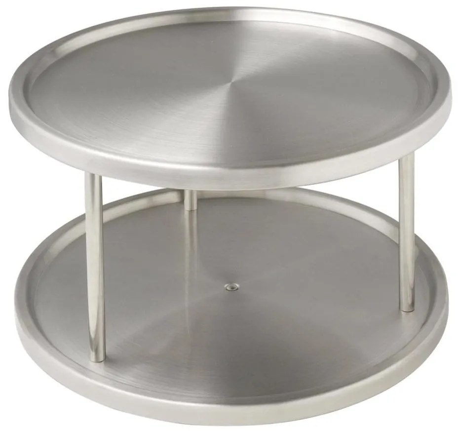 WENKO 2335100 - Carosello per mobile CABINET CAROUSEL 26,5x15,5 cm, acciaio inossidabile/argento