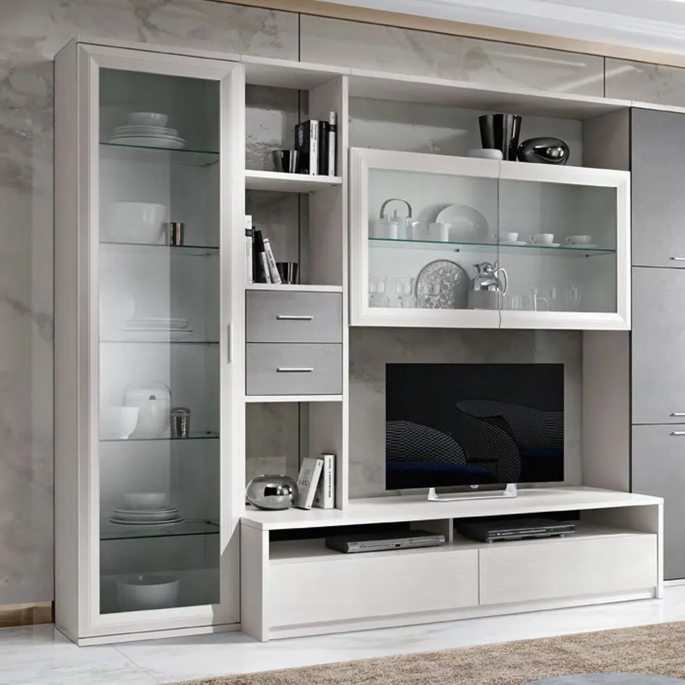 Vetrina 1 anta a telaio linea Prevaling disponibile in vari colori