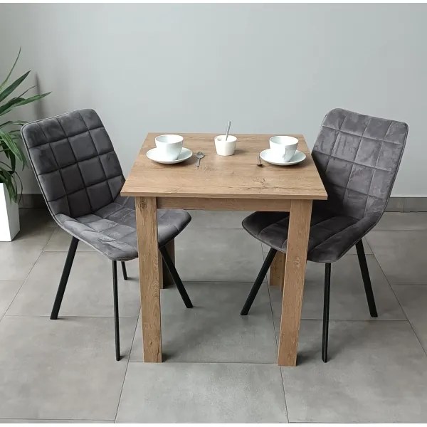 Tavolo da pranzo quadrato LEVI quercia sonoma