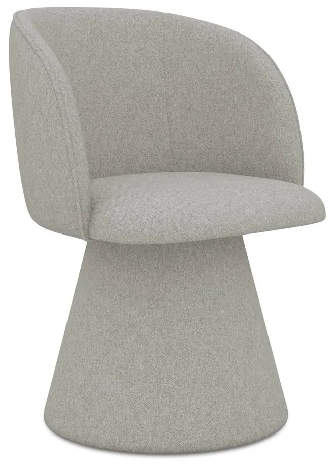 Sedia da pranzo grigio chiaro in imbottito Maia – Makamii