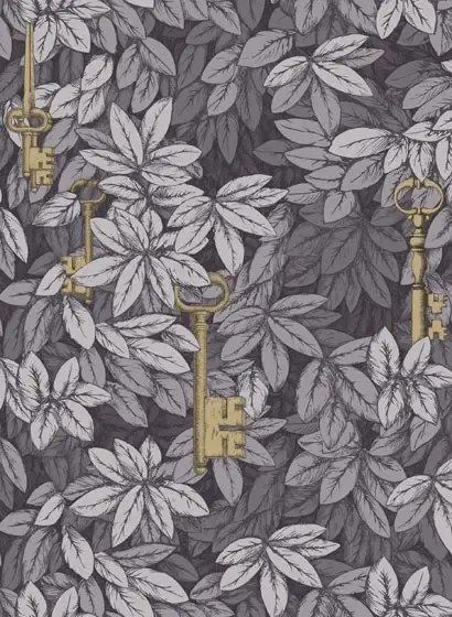 Cole & Son Carta da parati Chiavi Segrete - Slate Blue and Grey