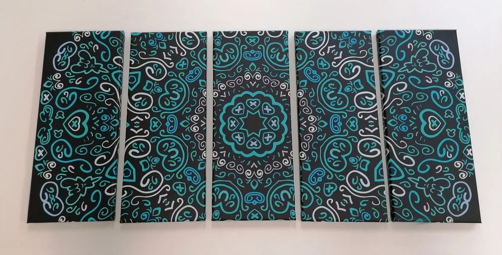 Quadri 5 pezzi – Mandala dell'amore