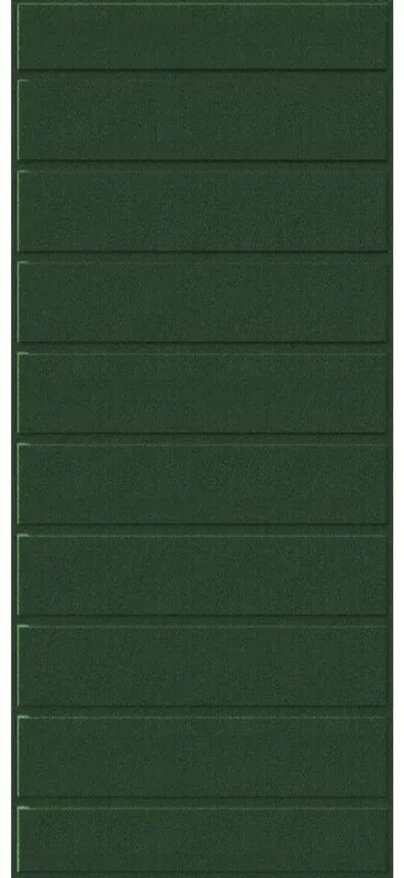 Pannello per porta d'ingresso P033 pellicolato pvc verde L 92  x H 210.5 cm, Sp 6 mm apertura reversibile