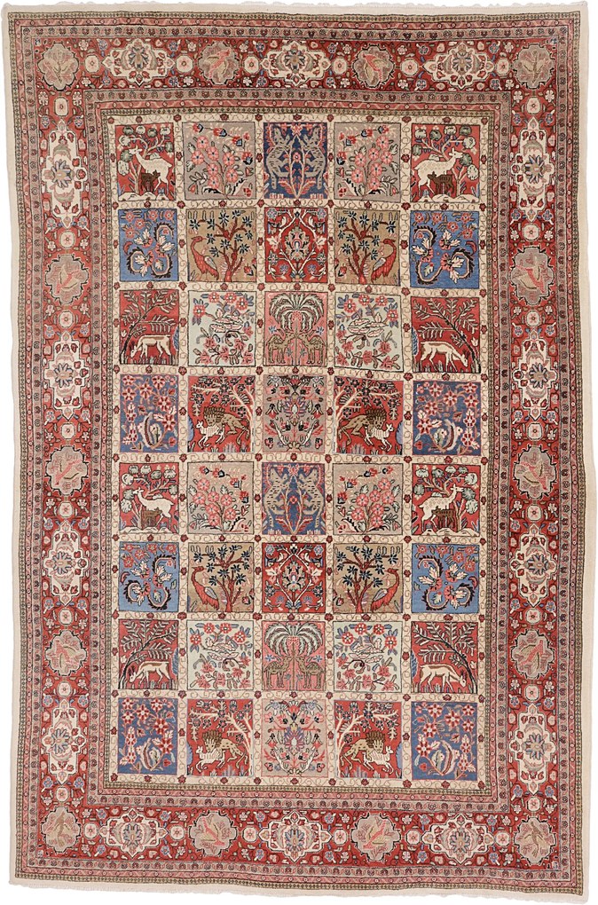 Bakhtiar Tappeto 340x220 (Iran) Annodato A Mano