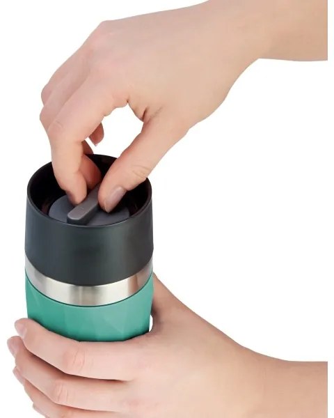 Tefal - Tazza termica 300 ml COMPACT MUG acciaio inossidabile/verde