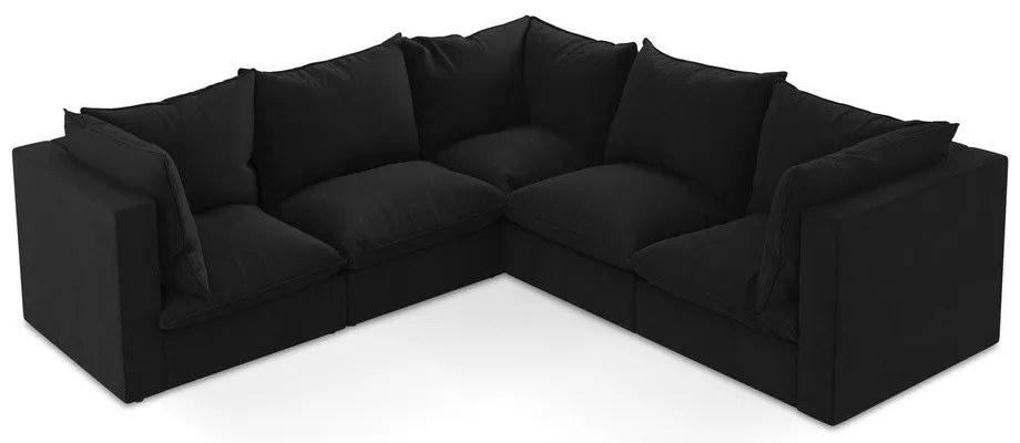 Divano angolare nero Manao – Makamii