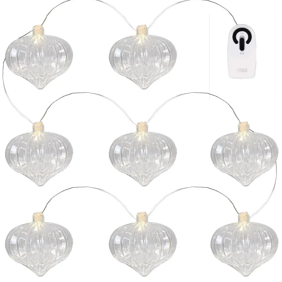 Catena luminosa numero di lampadine 8 pezzi lunghezza 120 cm Millie - Sirius