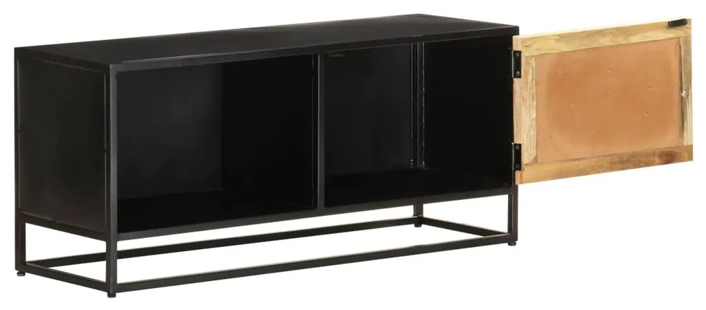 Mobile porta tv 90x30x40 cm in legno di mango grezzo