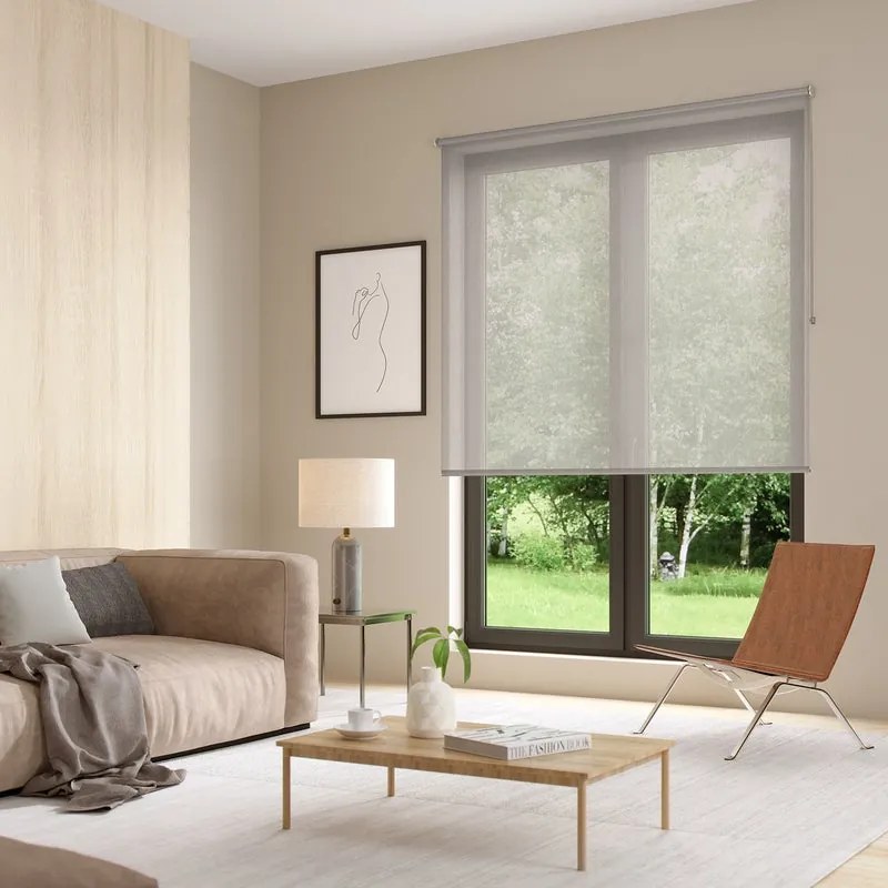 Tenda a rullo filtrante INSPIRE Nagles grigio Granit 1, bianco 0 220x250 cm
