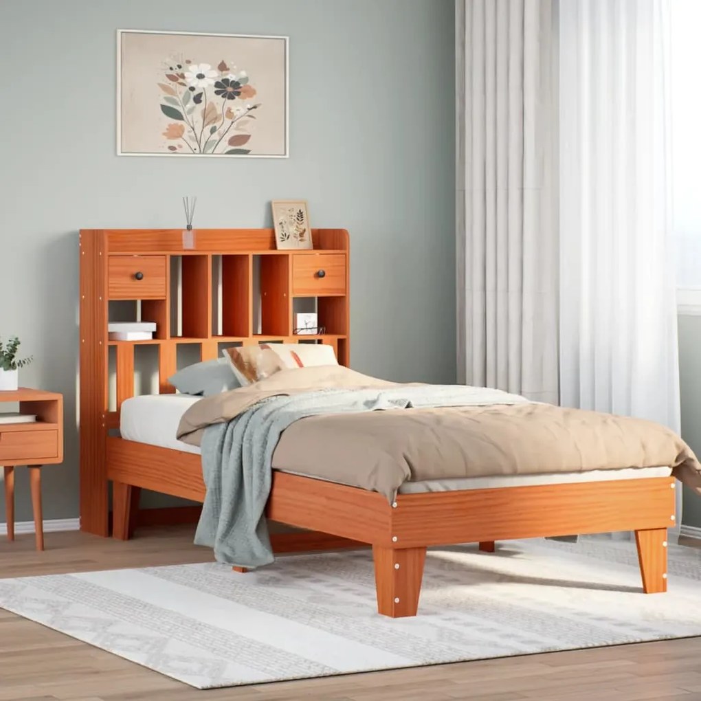 Letto senza materasso marrone cera 90x190 cm in legno di pino