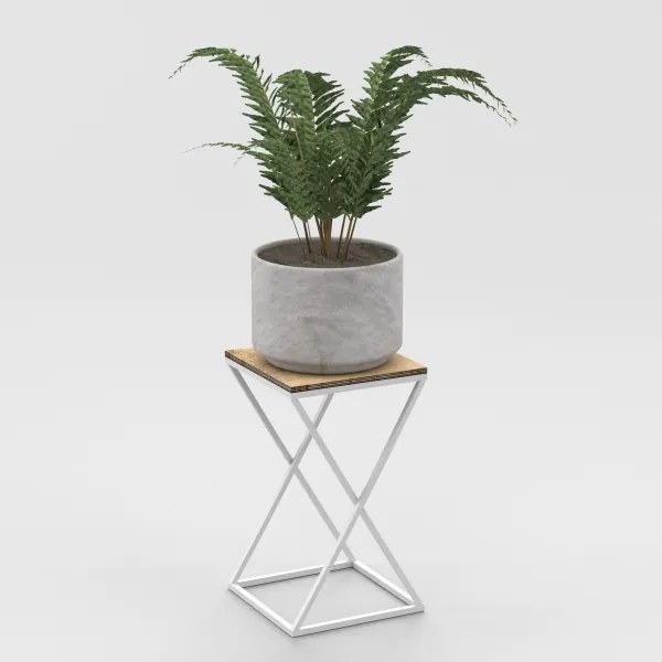 Portafiori 40x24 cm bianco