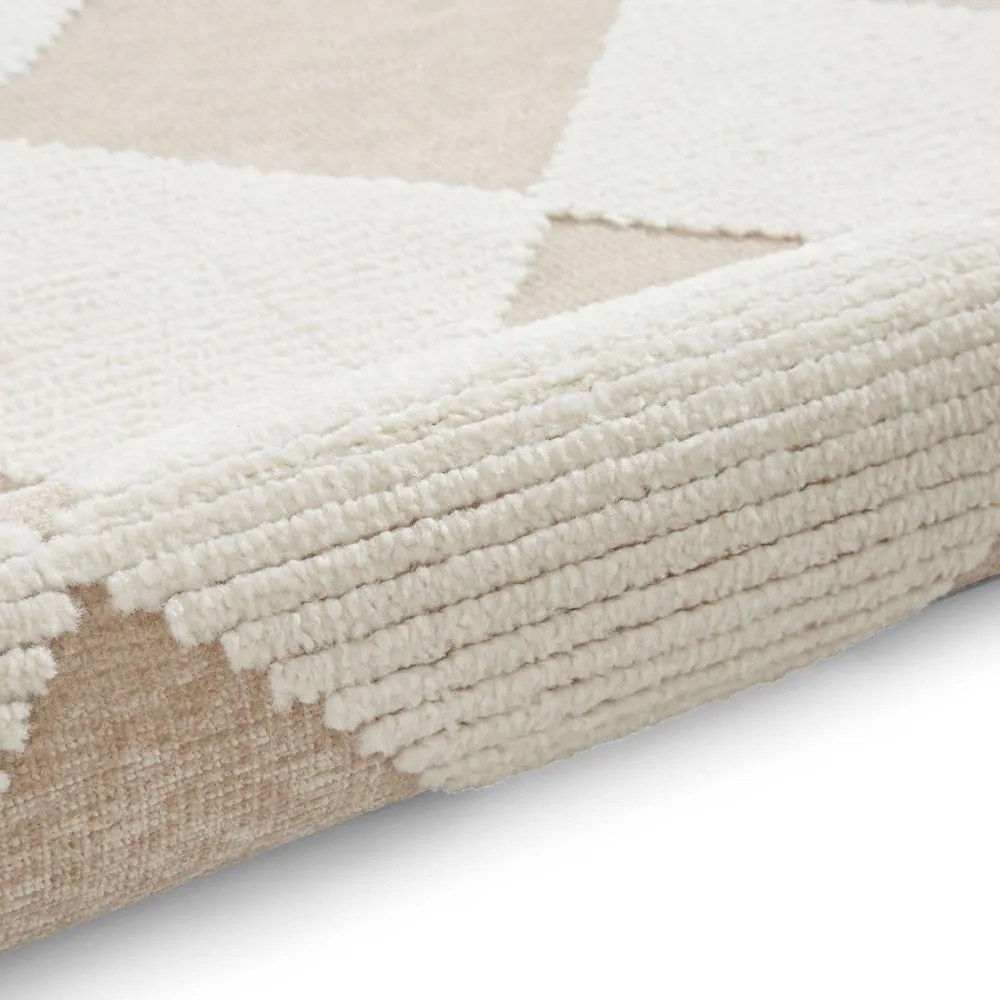 Tappeto bianco e beige lavabile 160x230 cm Lyna Beige&amp;White – Think Rugs