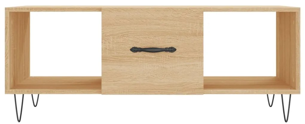 Tavolino da salotto rovere sonoma 102x50x40cm legno multistrato