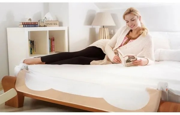 Lionelo - Barriera di sicurezza per letto EVA beige