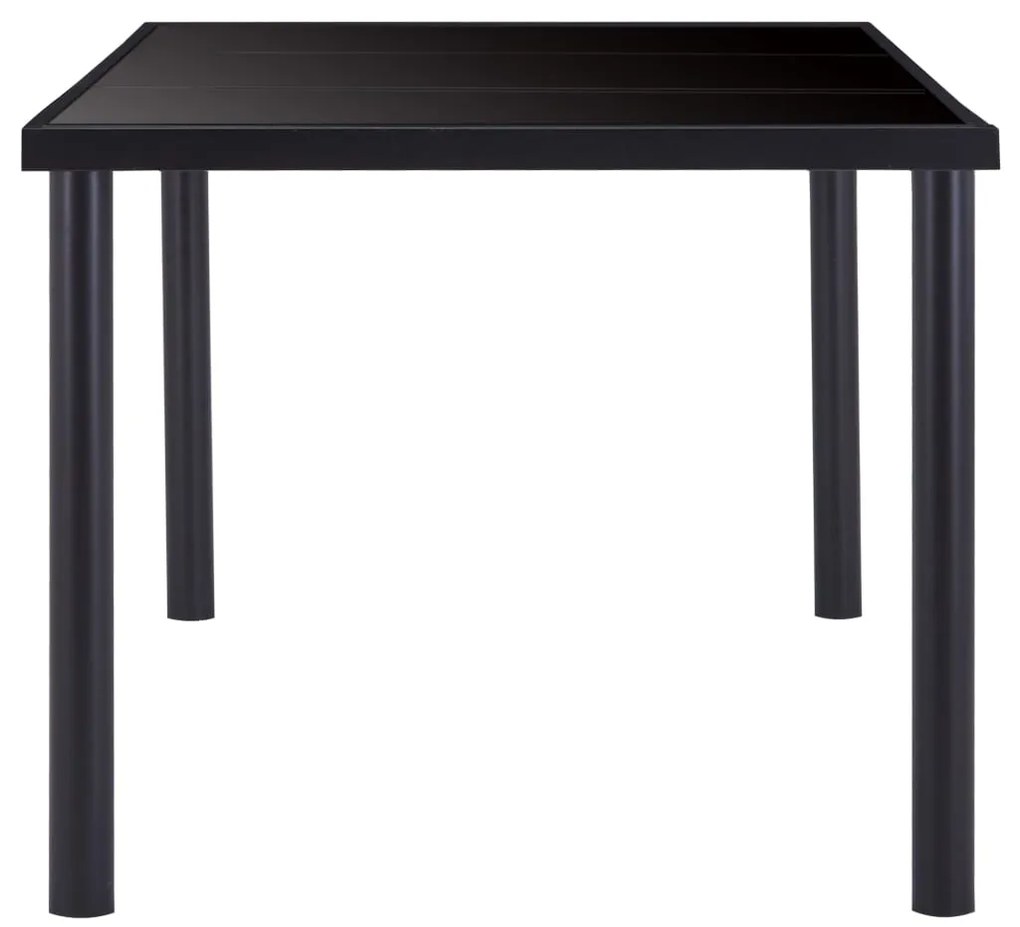 Set sala da pranzo 7 pz in similpelle marrone