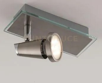 Spot led miami cromo e nickel 1 luce attacco gu10 led 5w 400lm 2700...