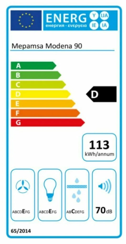 Cappa Classica Mepamsa Modena 90 cm 400 m3/h 71 dB 280W Acciaio (Ricondizionati C)