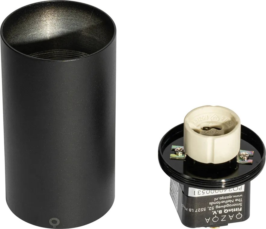 Faretto moderno nero per sistema a binario monofase GU10 35mm - Iconic Ruby Honey