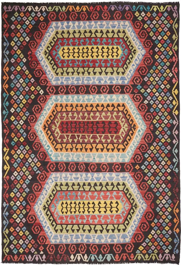 Kilim Tappeto 200x290 (Pakistan) Tessuto A Mano