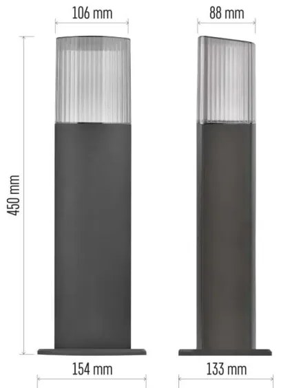 Lampada da esterno LANA 1xE27/25W/230V IP54 45 cm