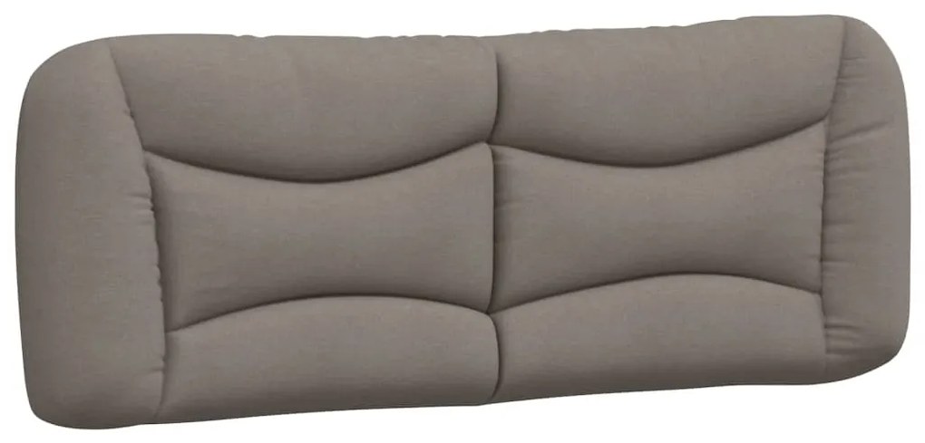 Cuscino testiera tortora 120 cm in tessuto