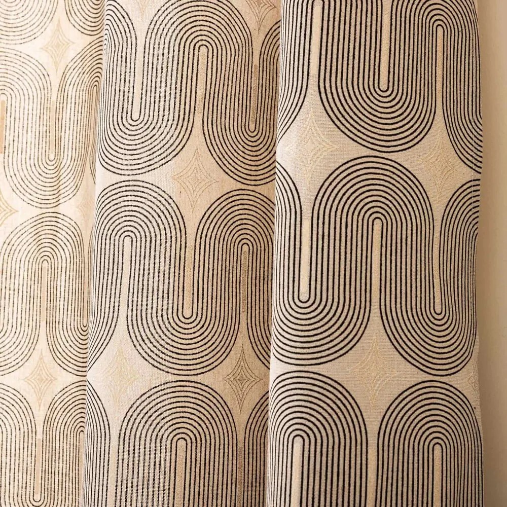 Tenda nera/beige 140x240 cm Ondine – douceur d'intérieur