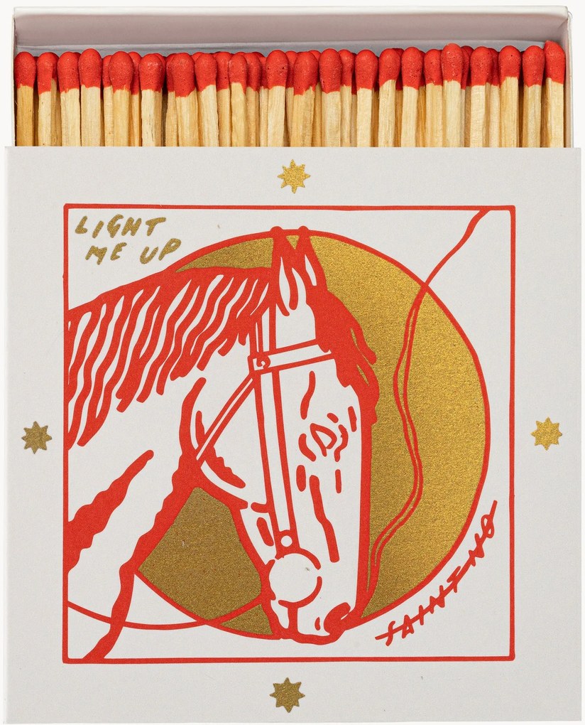 Scatola di fiammiferi di design Horse's Head