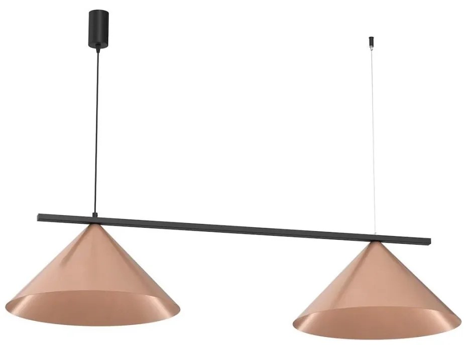 Lampada a sospensione su cavo CAPITAL 2xGX53/15W/230V oro rosa