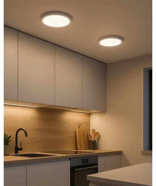 Plafoniera LED LED/24W/230V 4200K diametro 28,5 cm bianco