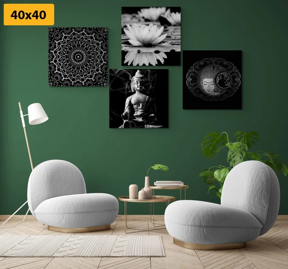 Set di quadri – Buddha tranquillo