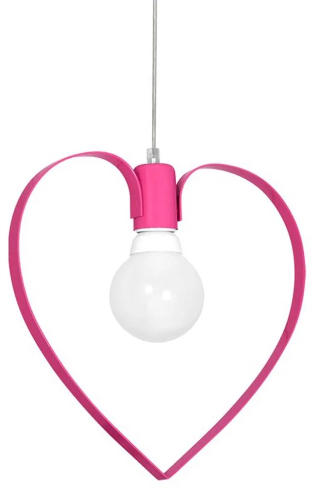 Euluna Lampada a sospensione Amore, 1 luce, rosa