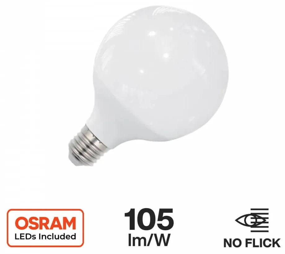 Lampada LED Globo E27 18W, G120, 105lm/W - OSRAM LED Colore Bianco Freddo 6.000K