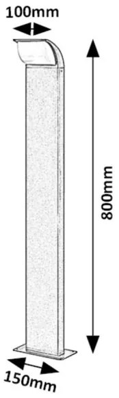 Rabalux 7167 - Lampada LED esterna HONGKONG 9W 230V IP65