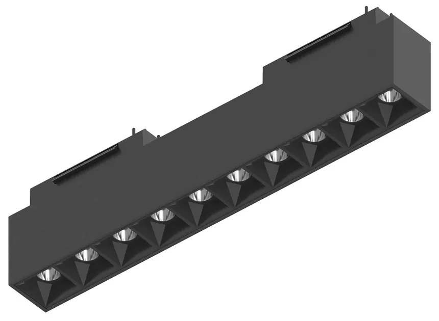 Sistema Binario Arca Accent Alluminio Nero Led 15W 4000K Luce Naturale