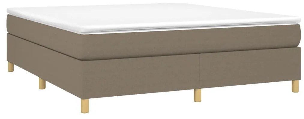 Giroletto a molle con materasso tortora 180x200 cm in tessuto