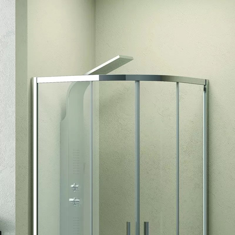 Cabina doccia 80x80 semicircolare vetro 8mm anticalcare altezza 200 KE2000 - KAMALU