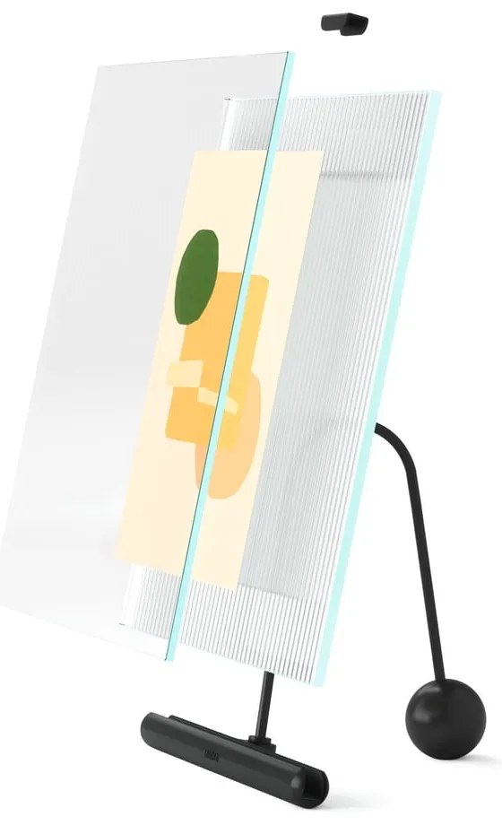 Cornice nera in vetro verticale con sostegno 16x20 cm Flute – Umbra