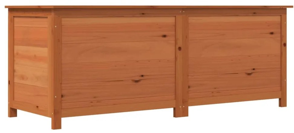 Scatola cuscini marrone 150x50x56 cm in legno massello di abete
