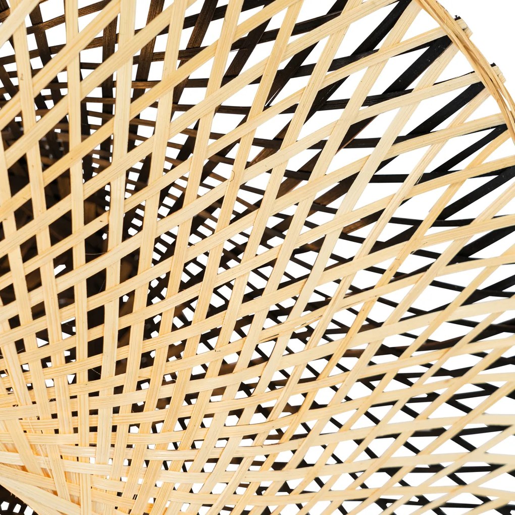 Lampada da soffitto per esterni in bambù orientale 50 cm IP44 - Rina