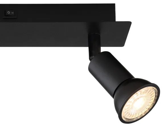 Globo 57998-2 - Faretto DREW 2xGU10/35W/230V nero