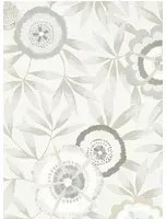Blumen Tapete Komovi von Harlequin - Dove/ Linen