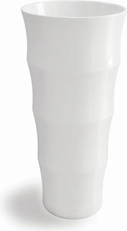 Lavabo da terra freestanding design cilindrico bianco | Litos-L42 - KAMALU